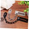Housoutil 4-Pack Stainless Steel Door Chain Locks, Easy to Install, Difficult to Open from Outside, for Apartments and Bedrooms view 4