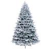 Artificial Snow-Covered Christmas Tree, Rustic Farmhouse Pine, White, 270 cm view 1