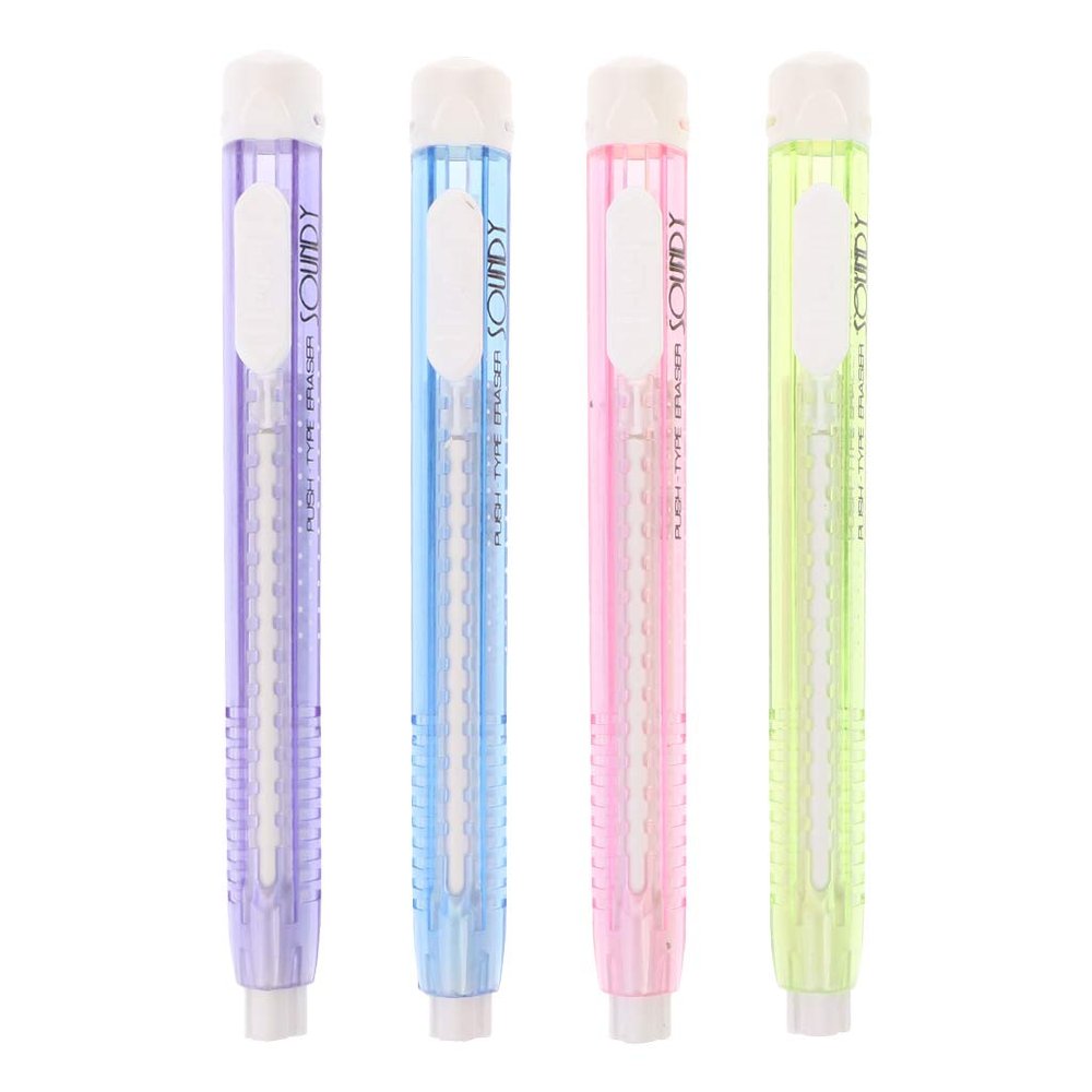 For Creative Retractable Mechanical Pencil-Shaped Eraser