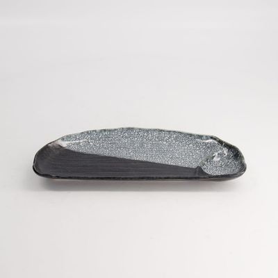 Tokyo Design Studio Kurosakura Toruko Blue Rectangular Plate, 27.5 x 12 x 2.5 cm