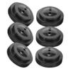 6-Pack Plastic Tabletop Flag Holders with Hollow Bases for Offices view 1