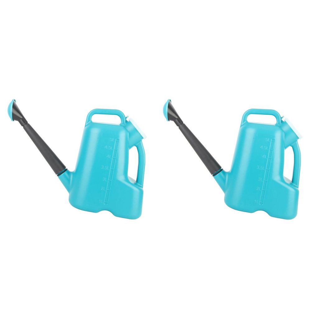 2-Pack Plant Watering Cans, Large Capacity, Offset Design, Ergonomic Handle, PP, Sky Blue