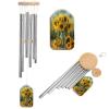 Outdoor Wind Chime, Aluminum, Sunflower-Printed Bottle, Soothing Melodic Memorial Wind Chime, 50.5 cm view 1