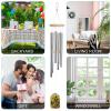 Outdoor Wind Chime, Aluminum, Sunflower-Printed Bottle, Soothing Melodic Memorial Wind Chime, 50.5 cm view 4