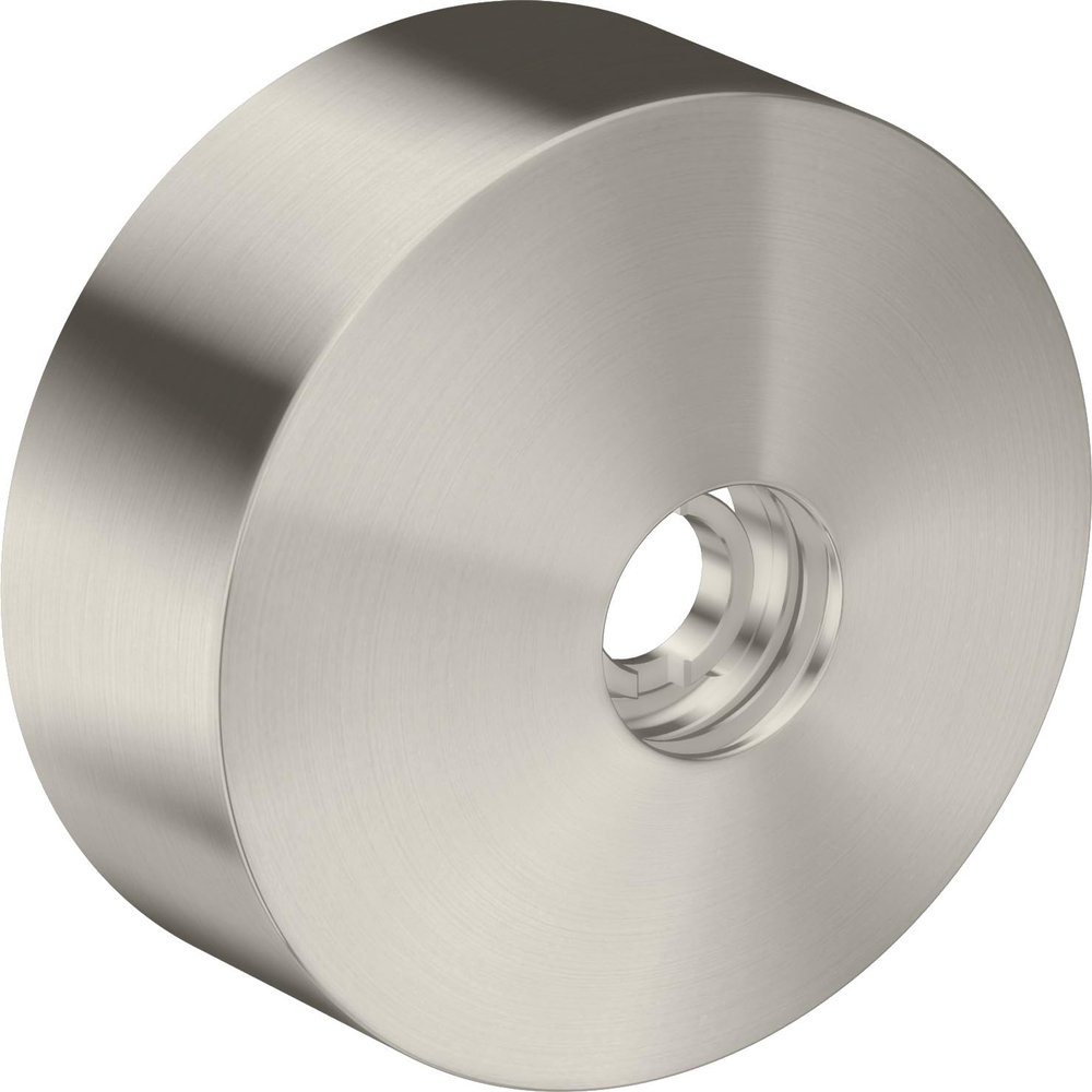 hansgrohe Extension Escutcheon, 80 mm Diameter, Metal, Stainless Steel Look