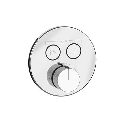Gessi Hi-Fi Pre-Assembled Thermostat with On/Off Knob Control, 2-Way, 38713, Chrome