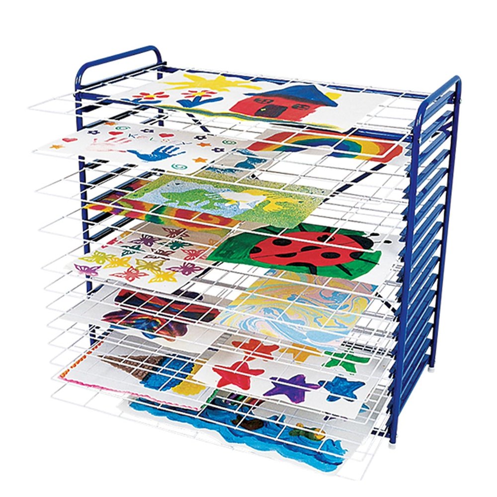 WQZzjm Art Drying Rack with 16 Removable Trays