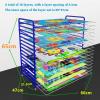 WQZzjm Art Drying Rack with 16 Removable Trays view 2