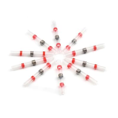 VWWJCCRO 10-Piece Heat Shrink Wire Connectors, Solder Sleeves, Electrical Cable Butt Terminals Terminator Kit