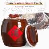 Ceramic Food Storage Jar for Rice, Flour & Pet Food, 5 kg view 4