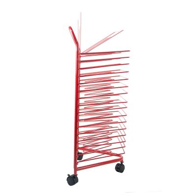 16-Tier Artwork Drying Rack with Wheels