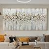 XBTYKPB Abstract White Flower Canvas Print, Modern Floral Wall Art, 80 x 160 cm, Frameless view 1