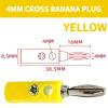 DSZUJTYROP 4 mm Screw-Type Banana Connectors for Speaker Wire (20/50/500 pcs; 13/50 pcs) view 2