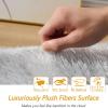 XUEDNGM Soft Shaggy Rug 290 x 380 cm, Washable at 30°C, Non-Slip, Dark Gray view 4