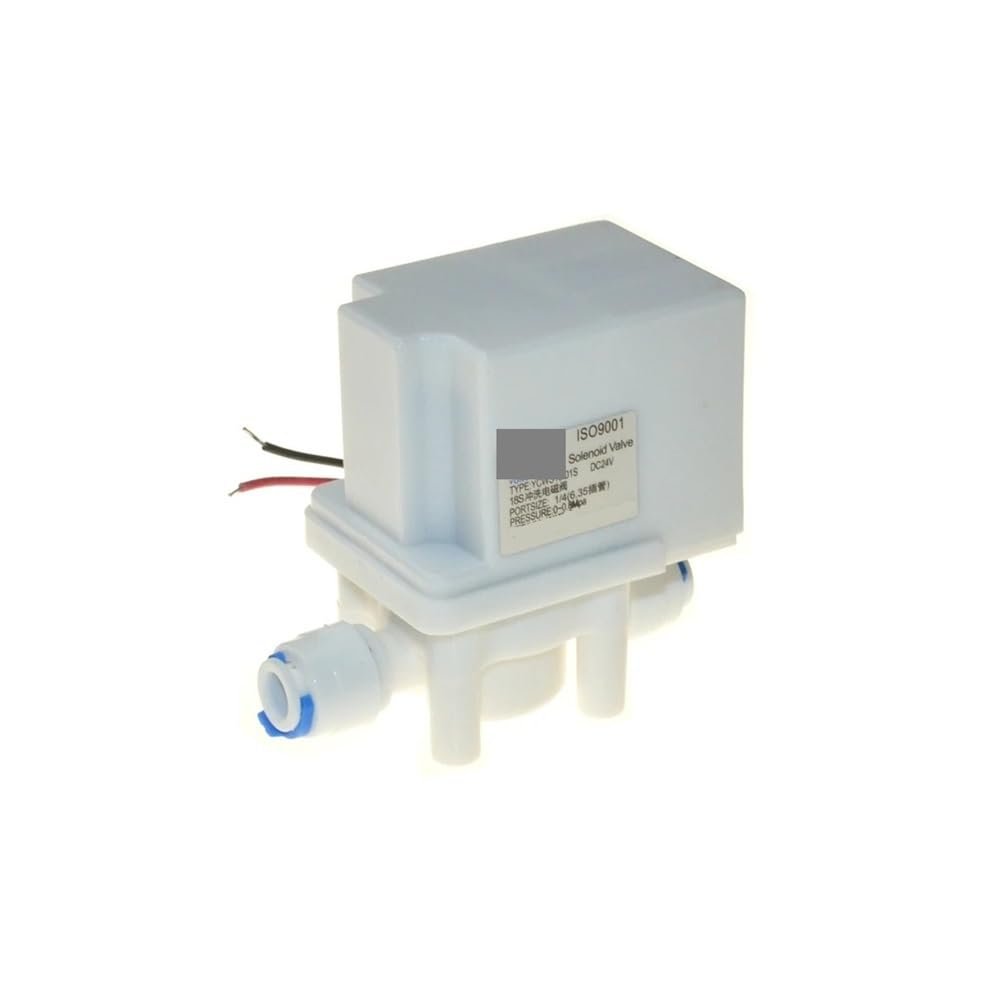 VWWJCCRO 24 VDC 1/4" NC Water Solenoid Valve, 18-Second Automatic Flush, Hose Quick Connection