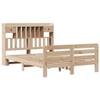 NQJIBUE Home Garden Bookcase Bed, 150 x 200 cm, King Size, Solid Pine view 3