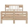 NQJIBUE Home Garden Bookcase Bed, 150 x 200 cm, King Size, Solid Pine view 4