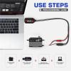 SA66BVMW Steel-Gear 12 V 35 kg High-Torque Low-Profile 3S Brushless Steering Smart Servo, 1 pc (Winch Mode Set 1) view 3