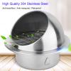 VAYEODEYU Ventilation Cover, Weatherproof Louvered Air Vent Hood, Silver, 300 mm/12 in (170 mm/6.7 in) view 2