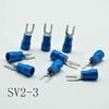 50-Pack SV2.5 Blue Pre-Insulated Fork Crimp Terminals view 2