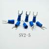 50-Pack SV2.5 Blue Pre-Insulated Fork Crimp Terminals view 4