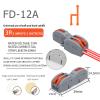 DSZUJTYROP 10/50/100 PCS 1-In, Multiple-Out Fast Wire Connector, Reusable Terminal Blocks SPL-212/213/222/225 Push-In Cable Connection (FD-12A, One Size) view 2