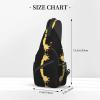 TradesForU Cute Bow Giraffe Print Men's Casual Crossbody Chest Bag view 2