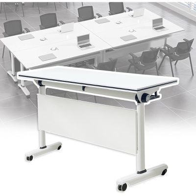 CGHAZLJ Folding Conference Table with Flip-Top Design