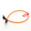 DRRI Down-Angle RJ45 Patch Cable, Cat6 UTP, Double-Shielded, Gigabit, High-Flex view 3