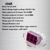 DSZUJTYROP Wire Connector Compact Conductor Terminal Block with Lever Push-In Terminals, 106A, 100 Pieces view 2
