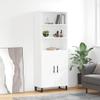 Furniture Select Tall Sideboard, White, 69.5 x 34 x 180 cm view 1