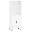 Furniture Select Tall Sideboard, White, 69.5 x 34 x 180 cm view 2