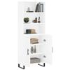 Furniture Select Tall Sideboard, White, 69.5 x 34 x 180 cm view 3