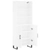 Furniture Select Tall Sideboard, White, 69.5 x 34 x 180 cm view 4