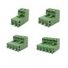 DSZUJTYROP 3/5 Pairs 5.08 mm 2-Position PCB Screw Terminal Block Wire Connector, 5.08 mm Pitch, 300 V 10 A, 2/3/4/5-Pin Straight-Pin Plug-In Socket Adapter (3-Pin, 10 Pairs) view 1