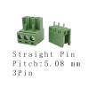 DSZUJTYROP 3/5 Pairs 5.08 mm 2-Position PCB Screw Terminal Block Wire Connector, 5.08 mm Pitch, 300 V 10 A, 2/3/4/5-Pin Straight-Pin Plug-In Socket Adapter (3-Pin, 10 Pairs) view 2