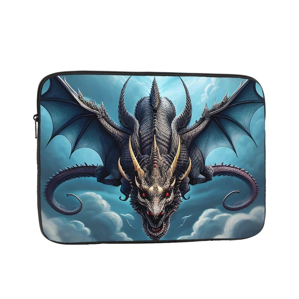 YYHHAOFA Shock-Resistant Portable Laptop Sleeve, 12-Inch, Flying Dragon