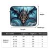 YYHHAOFA Shock-Resistant Portable Laptop Sleeve, 12-Inch, Flying Dragon view 4
