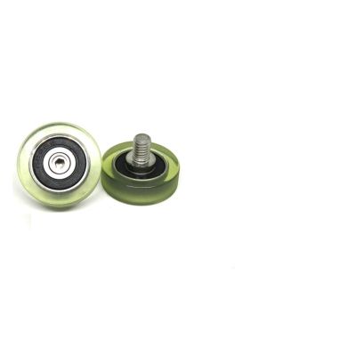 DSZUJTYROP 1-Piece Soft-Coated Glass Conveyor Belt Pulley PU62626-8C1L8M6, Printer Elastic Traceless Guide Wheel (OD 19 x W 7 x M 5; OD 26 mm)