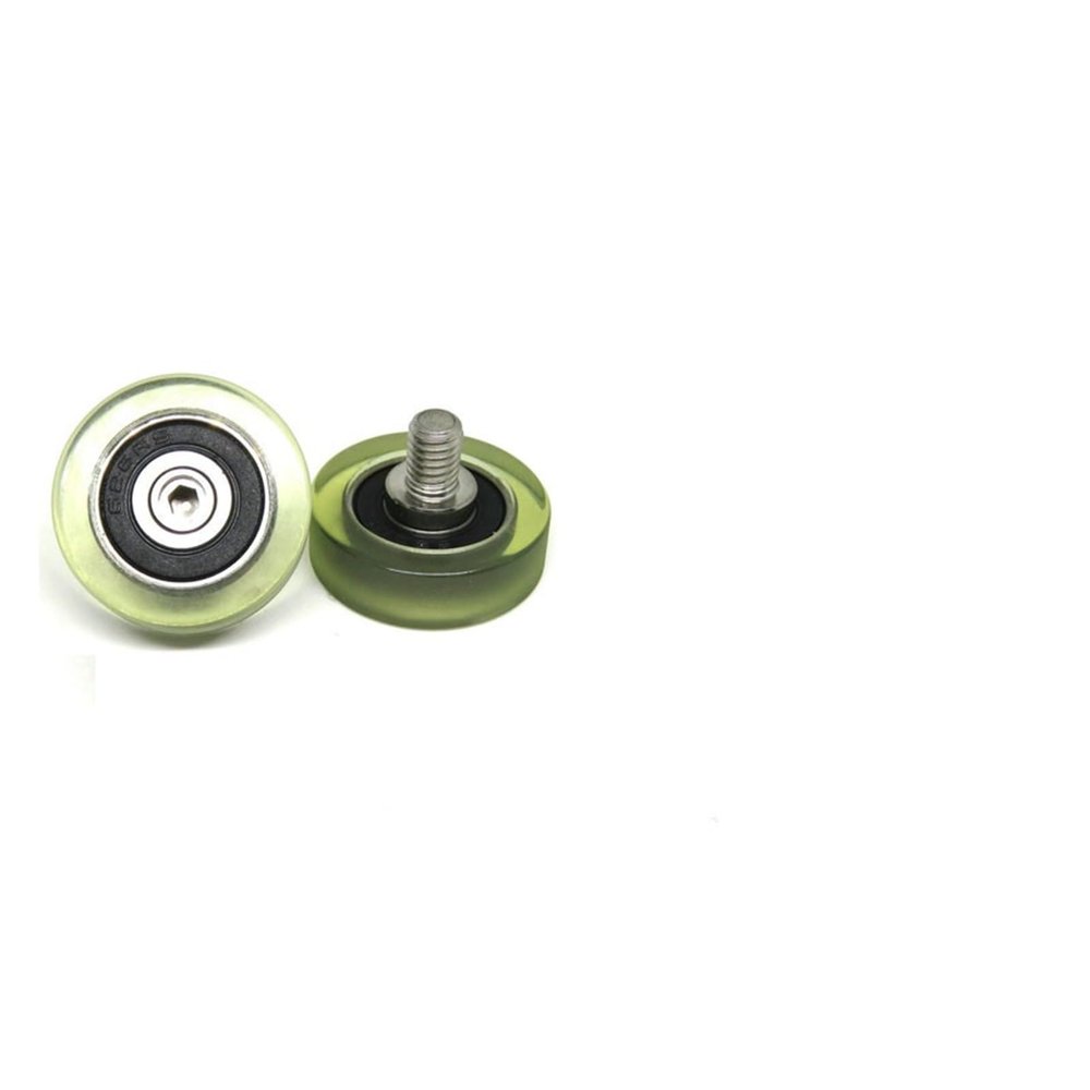 DSZUJTYROP 1-Piece Soft-Coated Glass Conveyor Belt Pulley PU62626-8C1L8M6, Printer Elastic Traceless Guide Wheel (OD 19 x W 7 x M 5; OD 26 mm)
