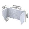 Desk Privacy Divider, 61/78.7/99.1 cm, Sound-Absorbing view 2