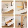 Generic Floating TV Stand, Wall-Mounted TV Shelf with Doors, Media Console, Large TV Storage Cabinet, Modern Farmhouse Style, Gray, 120 cm view 4