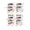 YFWOKSL Microwave Stand with Storage Cabinet view 2