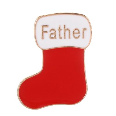 Yzdysg Festive Christmas Stocking Brooch