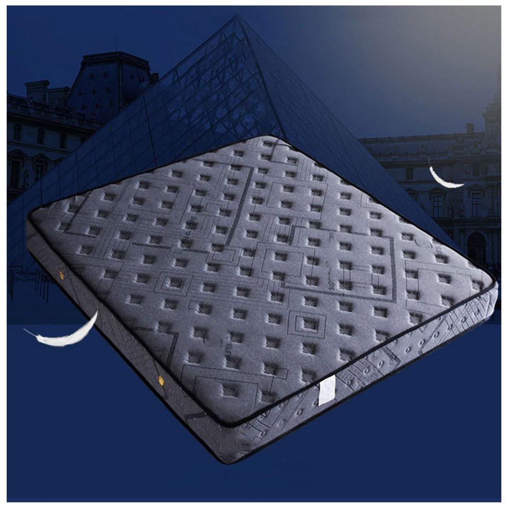 Double Memory Foam Mattress, Medium-Firm, 25 cm Thick, Queen-Size, 100 x 190 cm, Pressure-Relieving and Breathable Hybrid Mattress for Restful Sleep