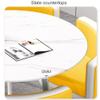 Breakfast Bar Set for Kitchen, Round Table and Chairs, Pink and White view 2
