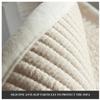 Upgraded Couch Cover, Striped Plush Sofa Cover for 3-Cushion Couch, Khaki, 90 × 240 cm view 4