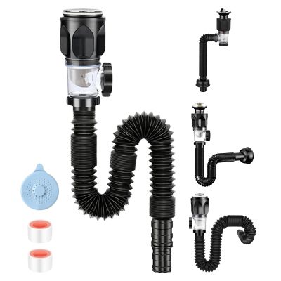 Sink Drain Pipe for Kitchen Sink, 1-1/2 in. | Expandable Replacement Drain Hose