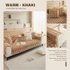 YUMEIGE Upgraded Plush Couch Cover, Khaki, 110 × 110 cm / 43 × 43 in view 2