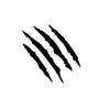 Stickerfreaks Four-Scratch Tiger Cat Beast Sticker, Black, 20 x 20 cm view 3